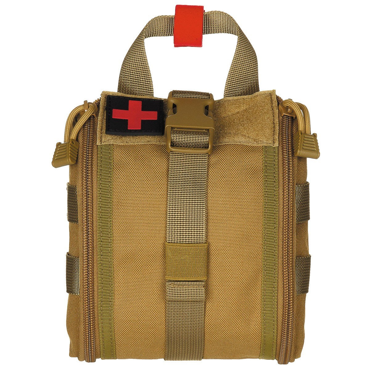 Funda IFAK MOLLE para primeros auxilios negra, 16 x 18 x 8 cm