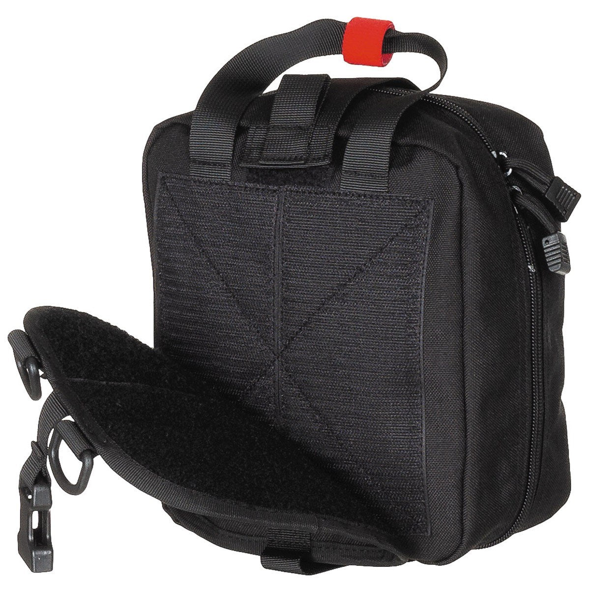 Botiquín grande IFAK MOLLE negro MFH, compatible con MOLLE/PALS con organizadores interiores