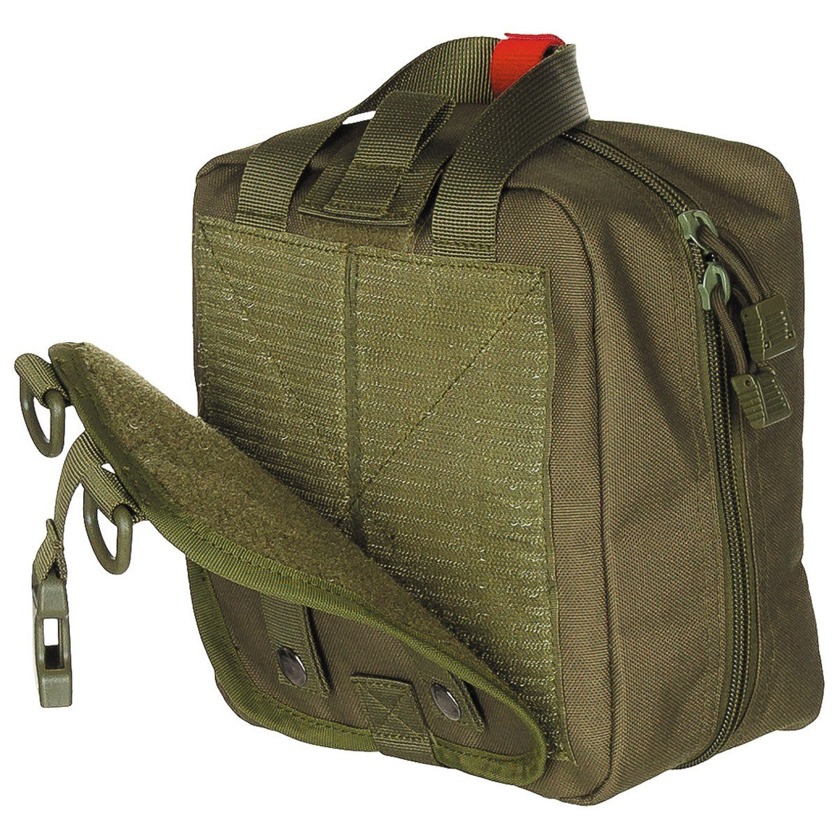 Botiquín grande IFAK MOLLE negro MFH, compatible con MOLLE/PALS con organizadores interiores