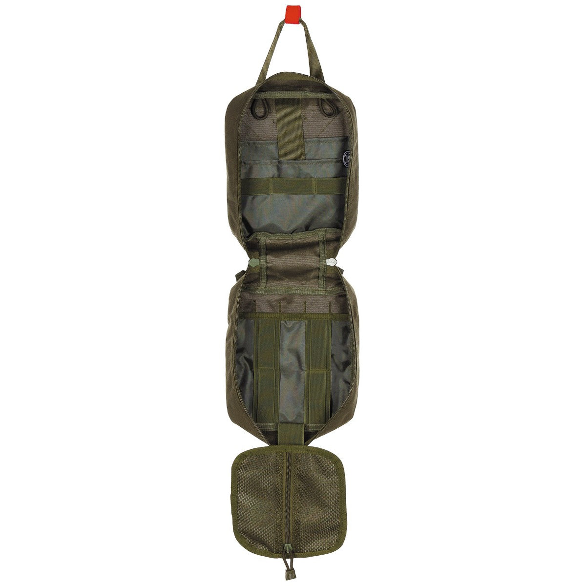 Botiquín grande IFAK MOLLE negro MFH, compatible con MOLLE/PALS con organizadores interiores