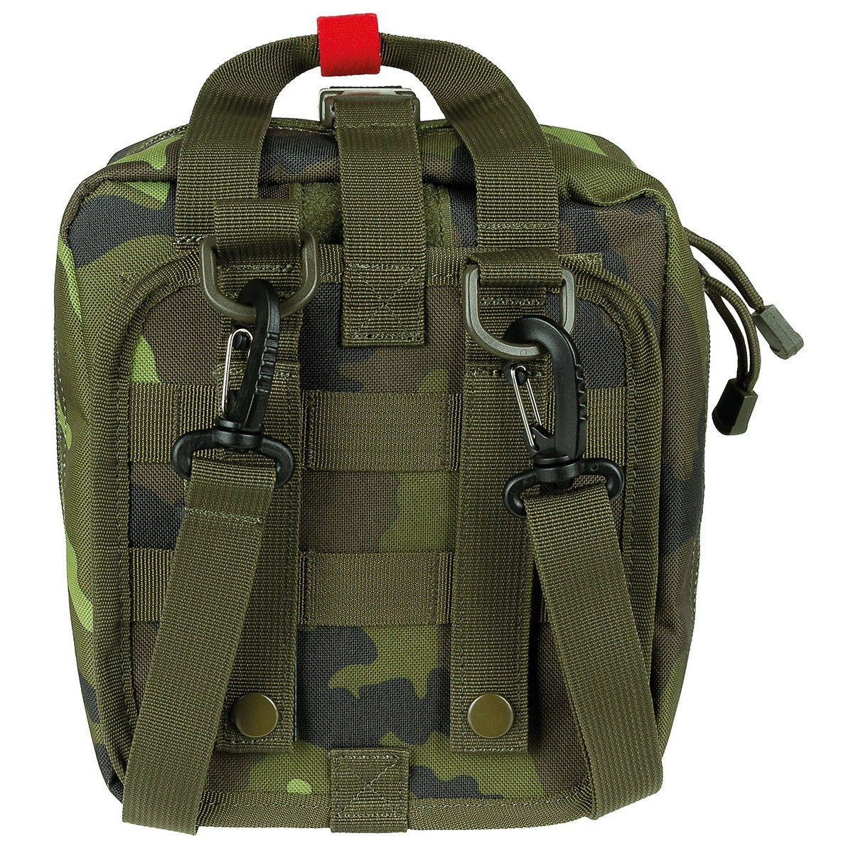 Botiquín grande IFAK MOLLE negro MFH, compatible con MOLLE/PALS con organizadores interiores