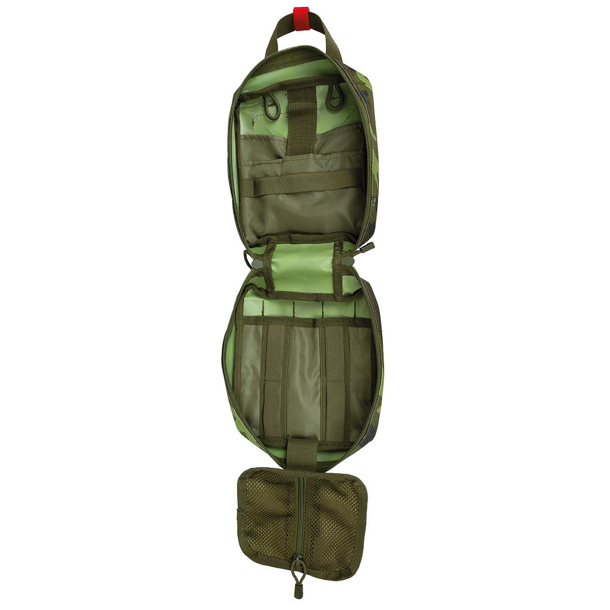 Botiquín grande IFAK MOLLE negro MFH, compatible con MOLLE/PALS con organizadores interiores