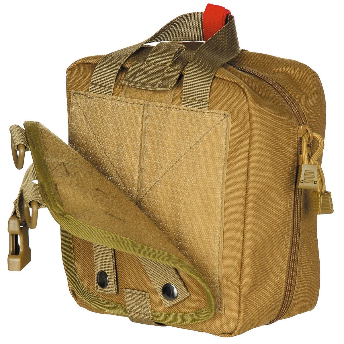 Botiquín grande IFAK MOLLE negro MFH, compatible con MOLLE/PALS con organizadores interiores