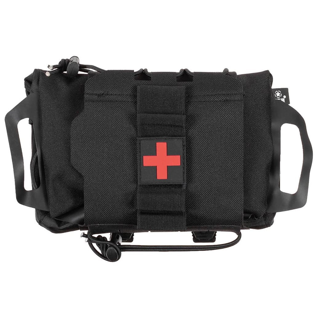 Funda táctica IFAK COYOTE en color coyote, dos piezas compatible con MOLLE/PALS para equipo de primeros auxilios