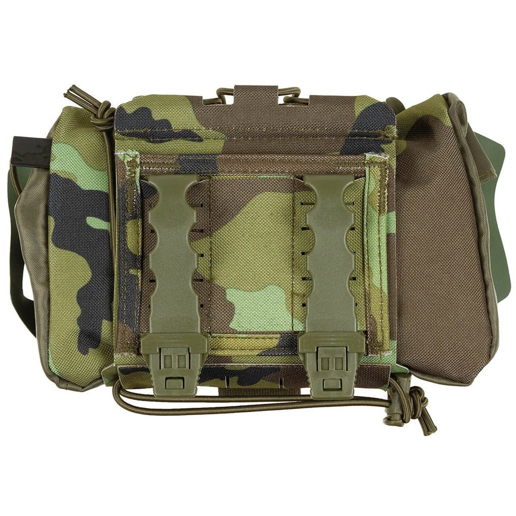 Funda táctica IFAK COYOTE en color coyote, dos piezas compatible con MOLLE/PALS para equipo de primeros auxilios