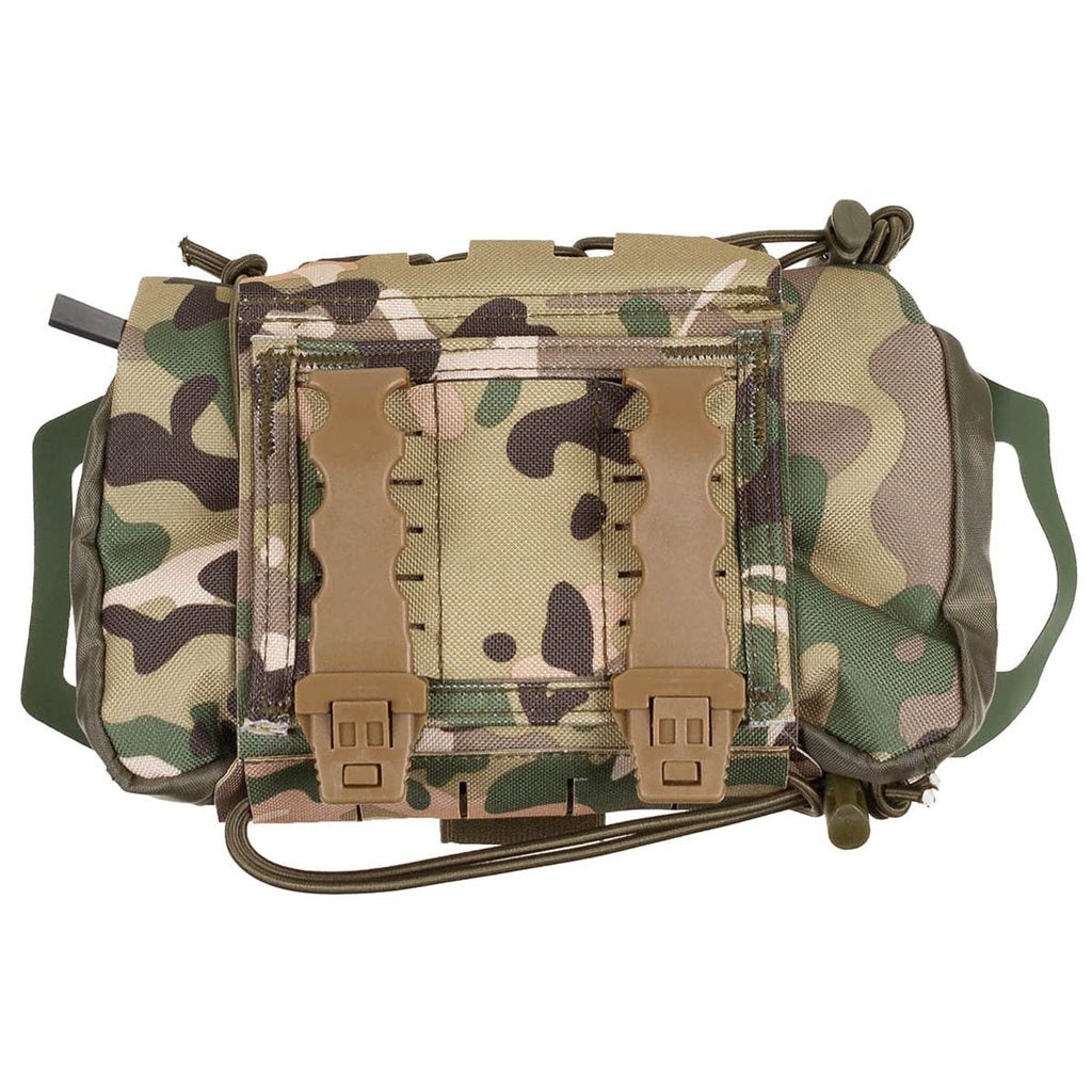 Funda táctica IFAK COYOTE en color coyote, dos piezas compatible con MOLLE/PALS para equipo de primeros auxilios