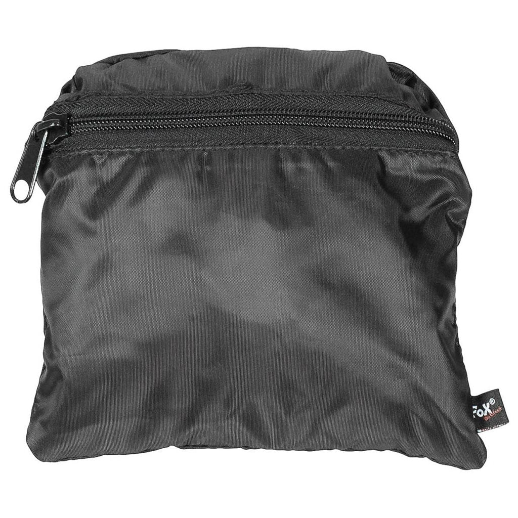 Bolsa de transporte plegable negra de 42 litros, poliéster resistente al polvo y al agua