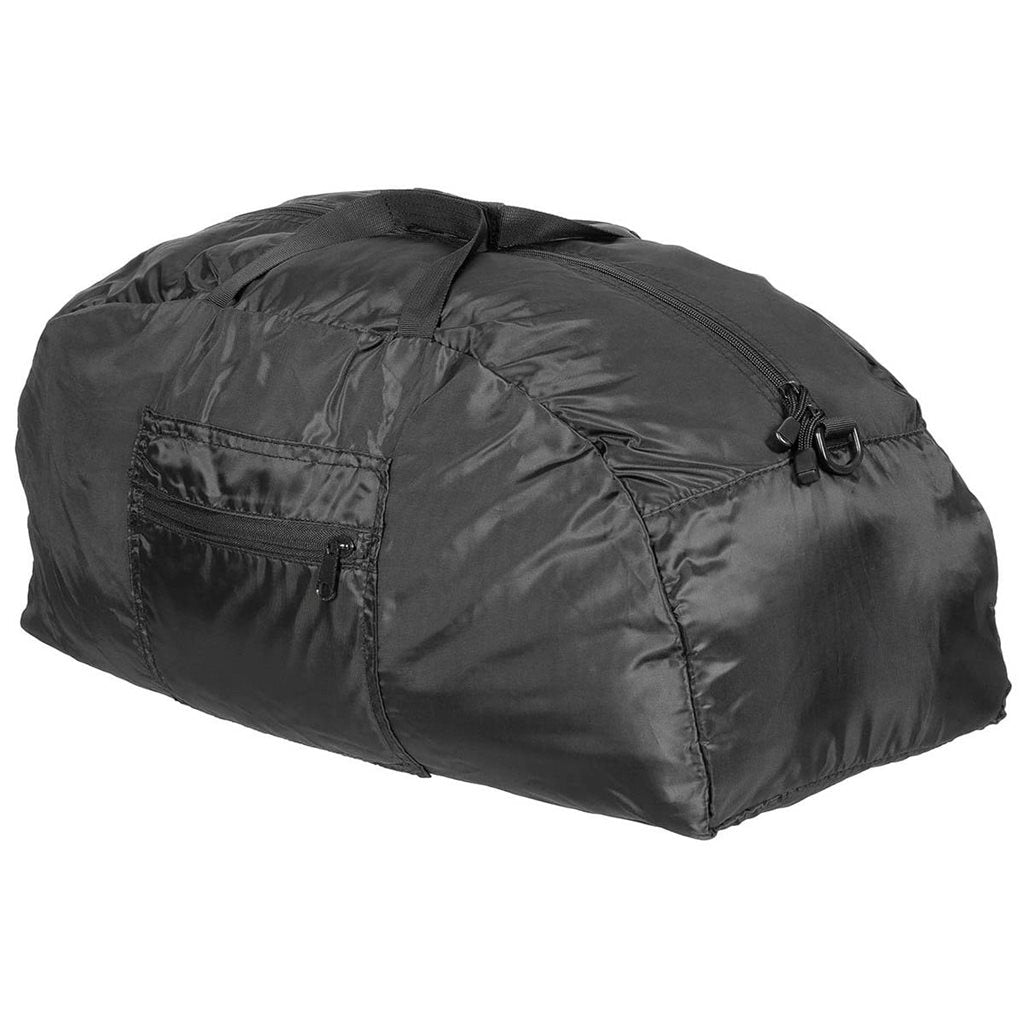 Bolsa de transporte plegable negra de 42 litros, poliéster resistente al polvo y al agua