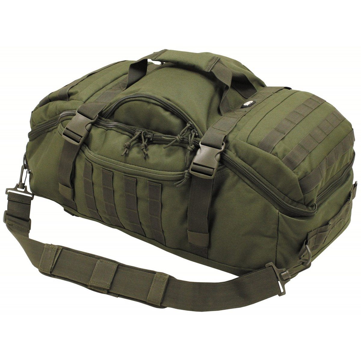 Bolsa de viaje convertible en mochila TRAVEL MOLLE COYOTE, 48 litros, 62 x 25 x 35 cm