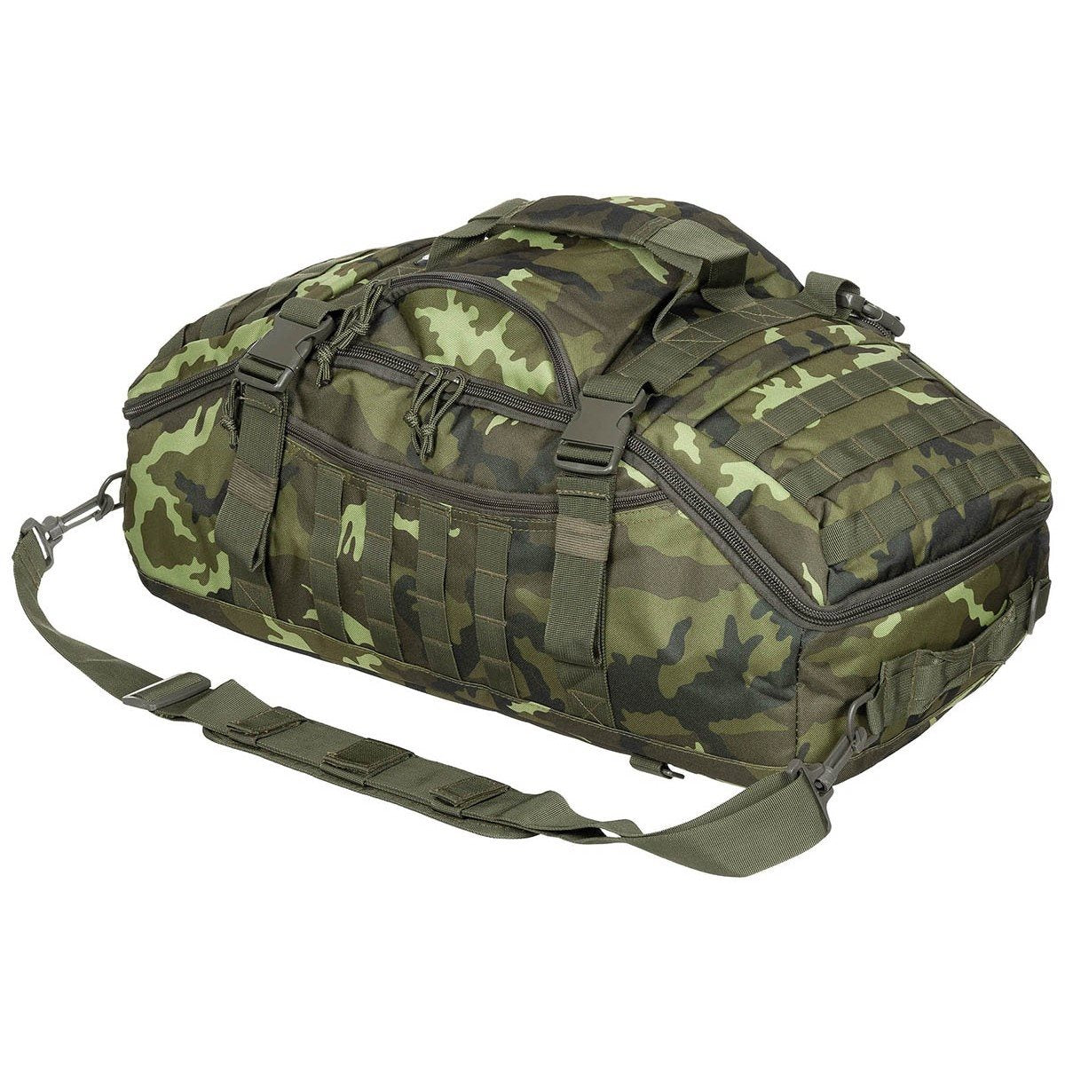 Bolsa de viaje convertible en mochila TRAVEL MOLLE COYOTE, 48 litros, 62 x 25 x 35 cm