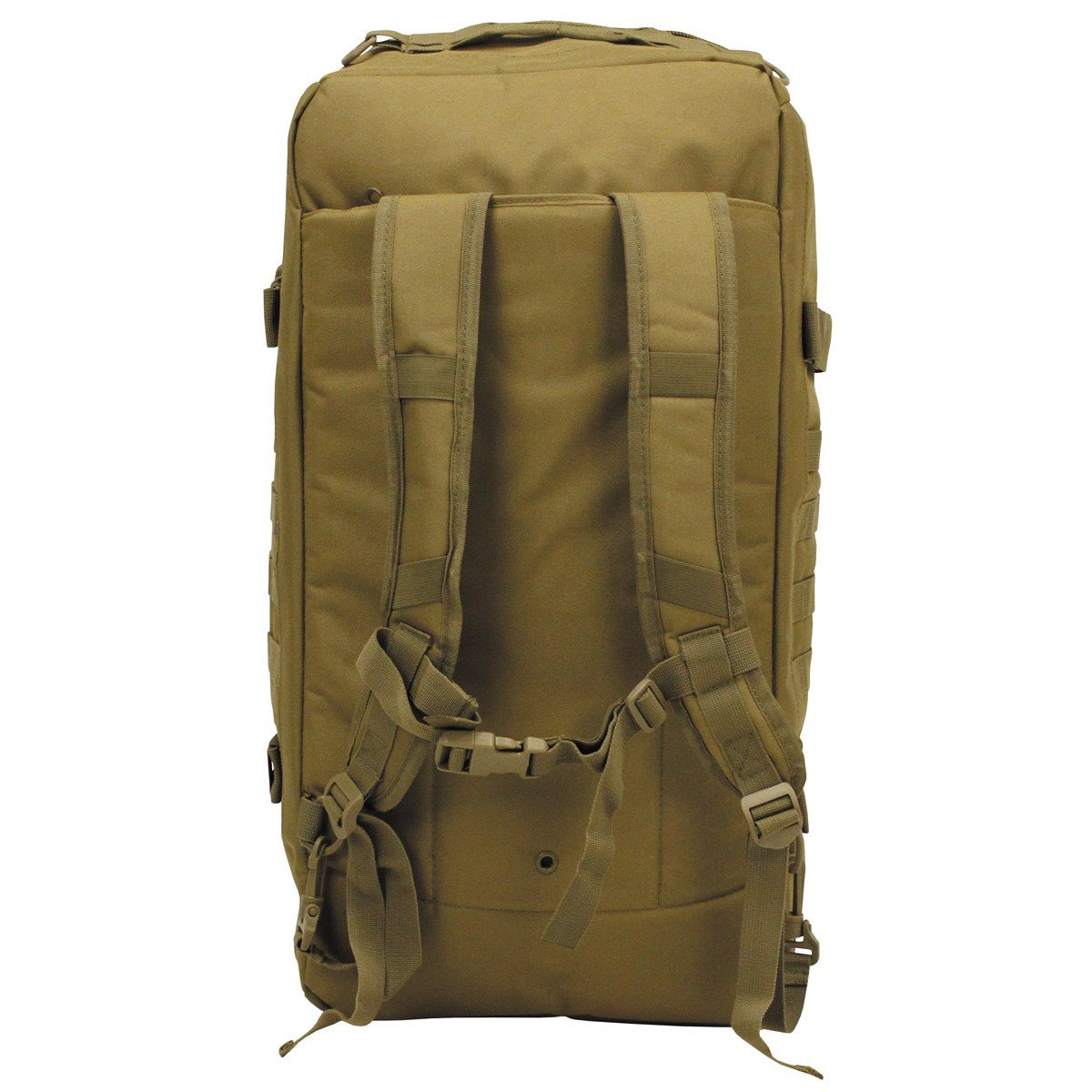 Bolsa TRAVEL MOLLE negra convertible en mochila, aprox. 48 L, 62x25x35 cm