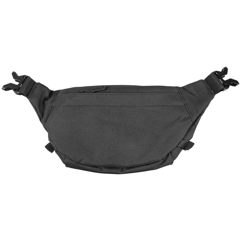 Riñonera táctica negra con panel Velcro