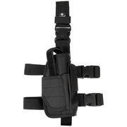 Funda muslera para pistola derecha negra con bolsillos para tres cargadores y correas ajustables FASTEX