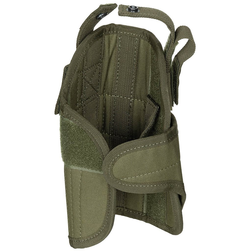 Funda muslera para pistola derecha negra con bolsillos para tres cargadores y correas ajustables FASTEX