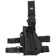 Funda muslera izquierda negra para arma, imagen del producto.