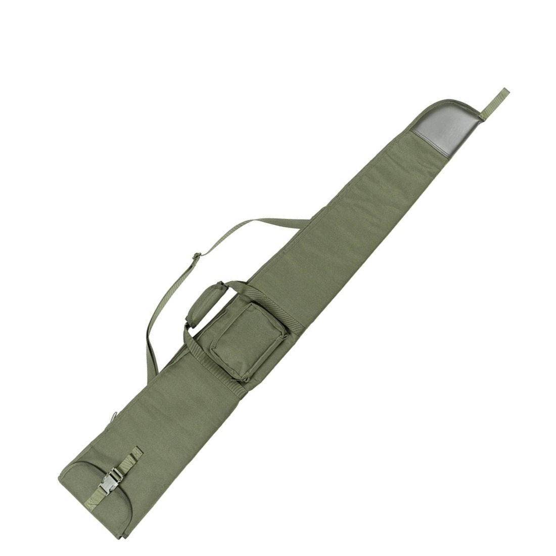 Funda para rifle forrada negra 130 cm en nylon con correa desmontable y bolsillo exterior