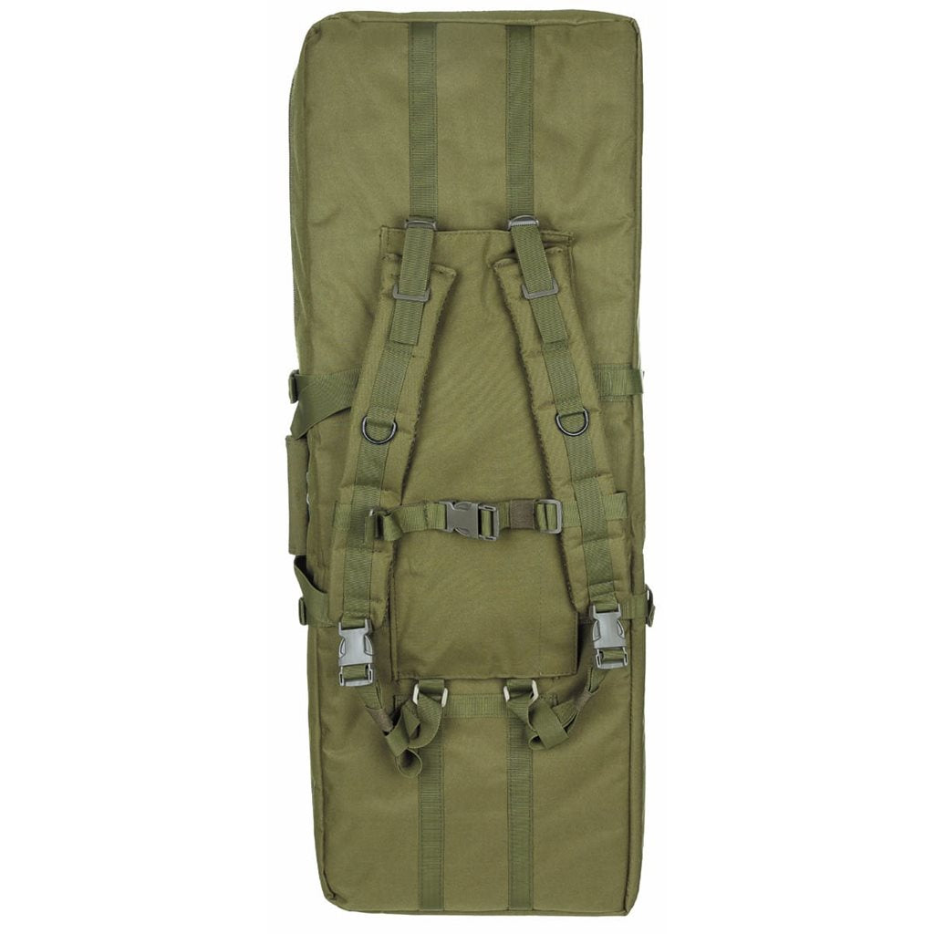 Bolsa para dos rifles 90 cm Modular negra con correas para la espalda