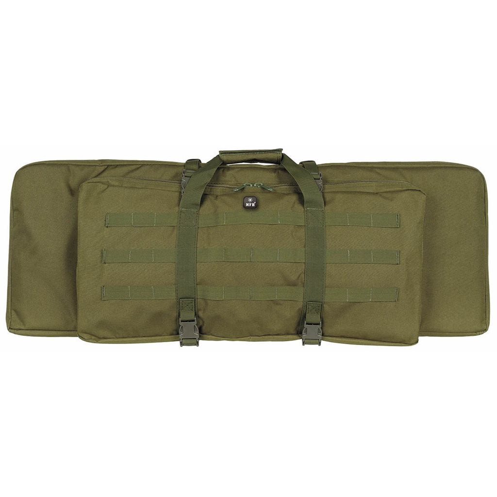 Bolsa para dos rifles 90 cm Modular negra con correas para la espalda