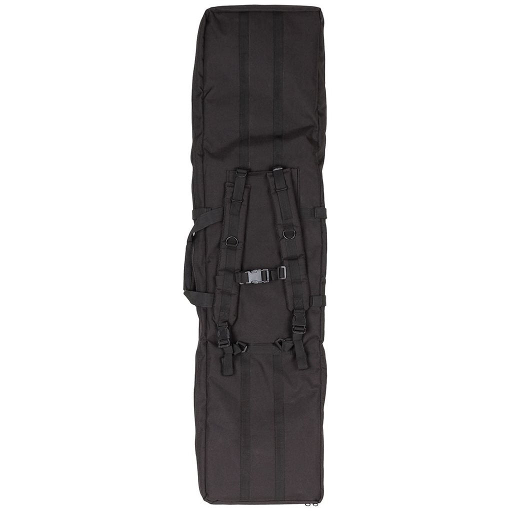 Bolsa para dos fusiles MODULAR negra con correas para la espalda, funda para dos fusiles y dos pistolas