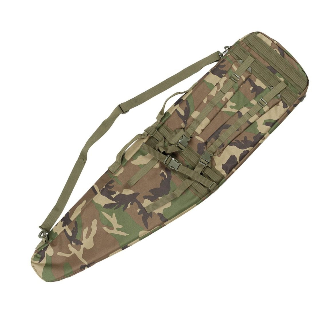 Funda para arma Paintball Woodland 130 cm, 100% nylon (MFH)