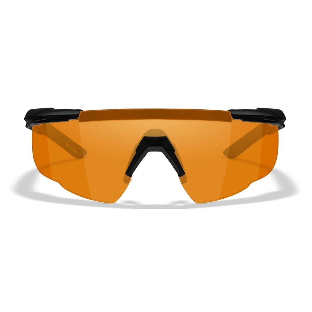 Gafas de tiro SABER ADVANCED con 3 lentes y montura negra