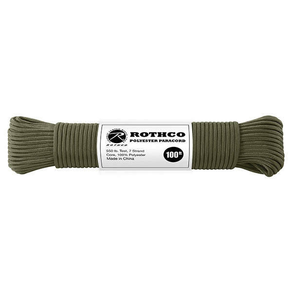 Bobina de paracord de poliéster reflectante 4 mm x 30 m, vista del cordón