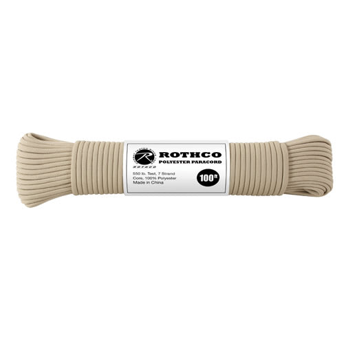 Bobina de paracord de poliéster reflectante 4 mm x 30 m, vista del cordón