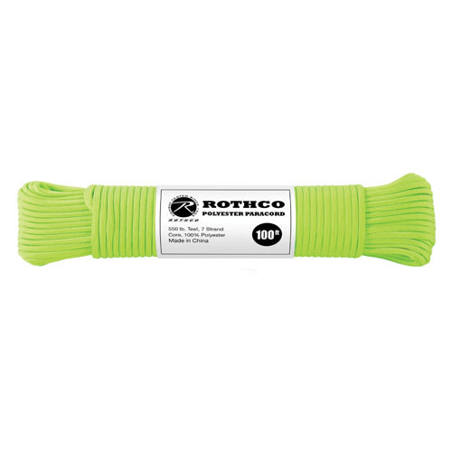 Bobina de paracord de poliéster reflectante 4 mm x 30 m, vista del cordón
