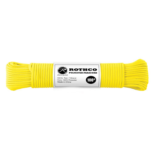 Bobina de paracord de poliéster reflectante 4 mm x 30 m, vista del cordón