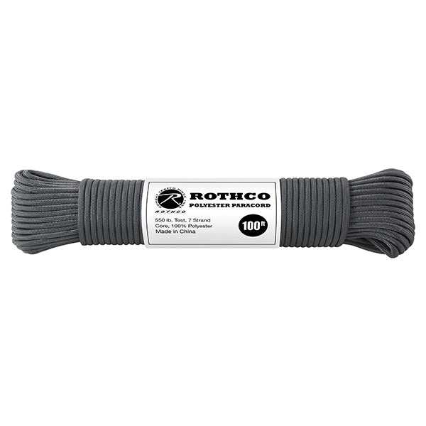 Bobina de paracord de poliéster reflectante 4 mm x 30 m, vista del cordón