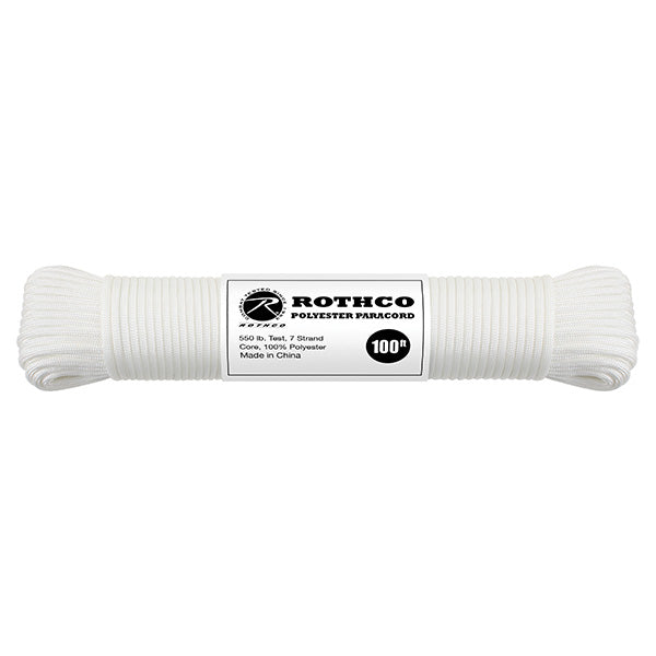 Bobina de paracord de poliéster reflectante 4 mm x 30 m, vista del cordón