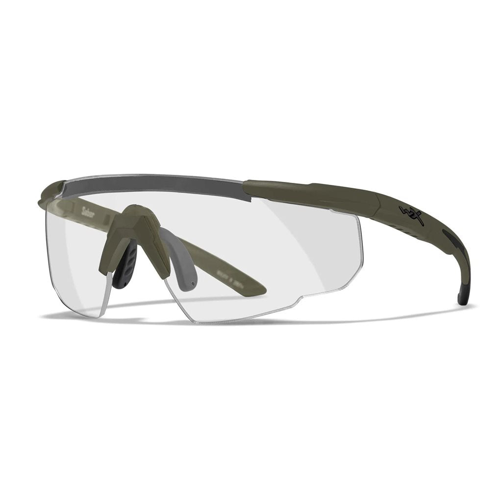 Gafas de tiro SABER ADVANCED con 3 lentes y marco verde