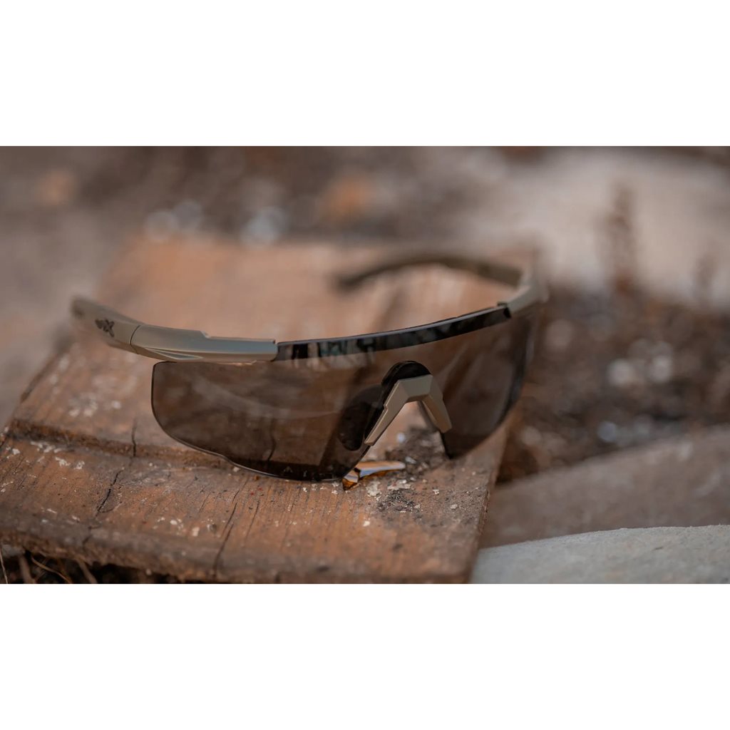 Gafas de tiro SABER ADVANCED con 3 lentes y marco verde