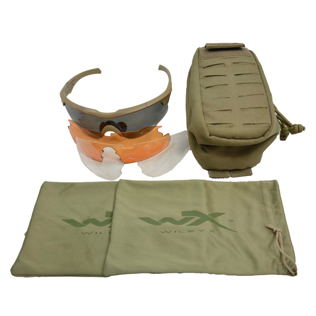 Gafas SABER ADVANCED con 3 lentes y funda MOLLE - usadas (308t-w-g)
