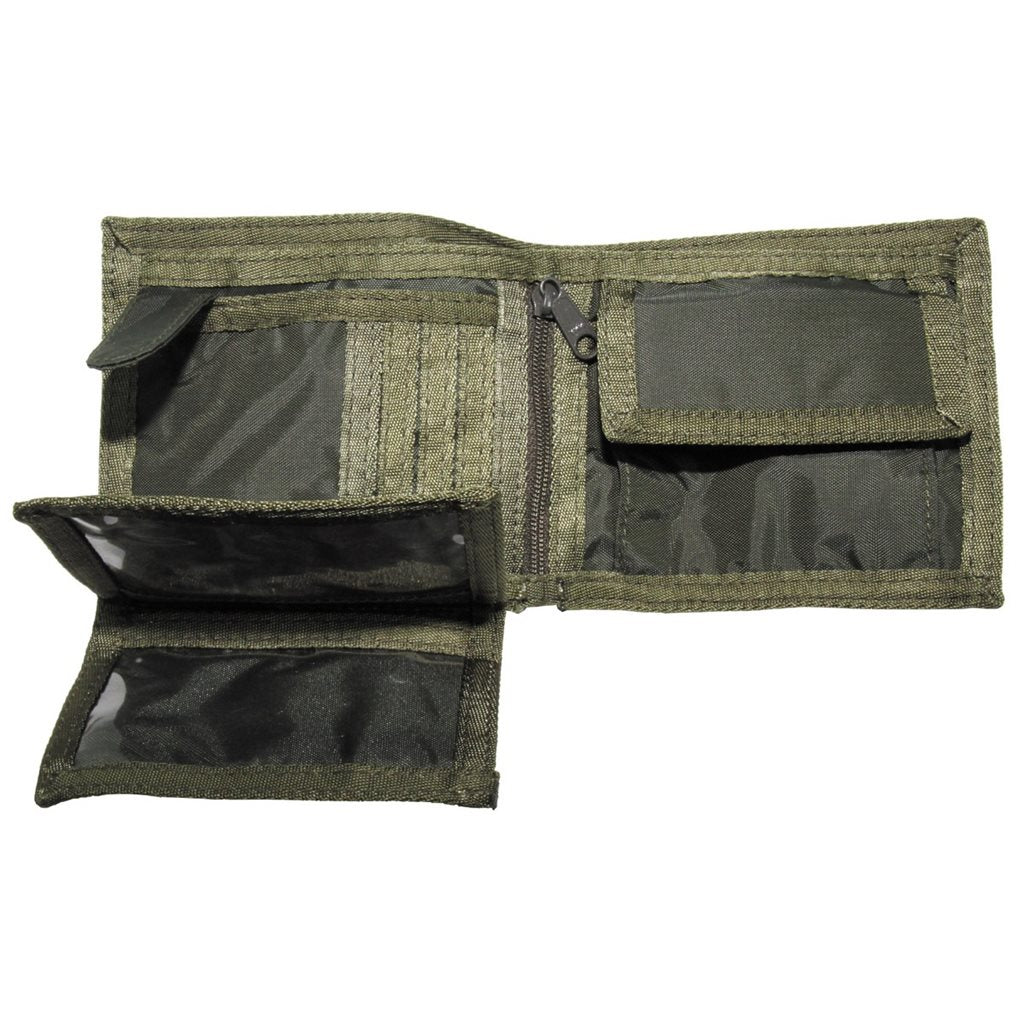Cartera Cordura con camuflaje Flecktarn, múltiples compartimentos, 12 x 11 cm