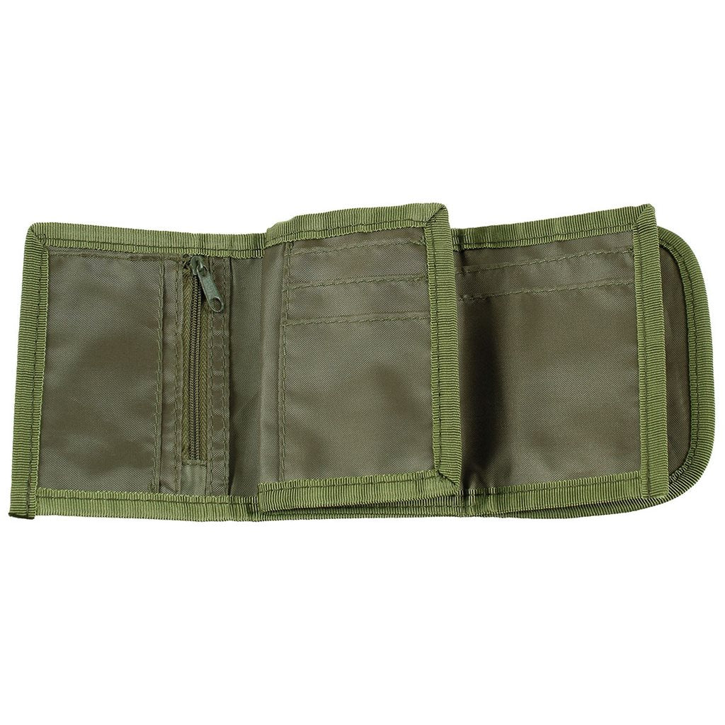Cartera CZ 95 en poliéster con bolsillo para monedas y funda transparente para documentos