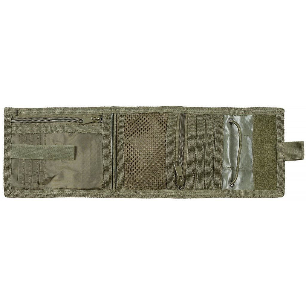 Cartera ID negra con cordón para colgar al cuello, estilo militar