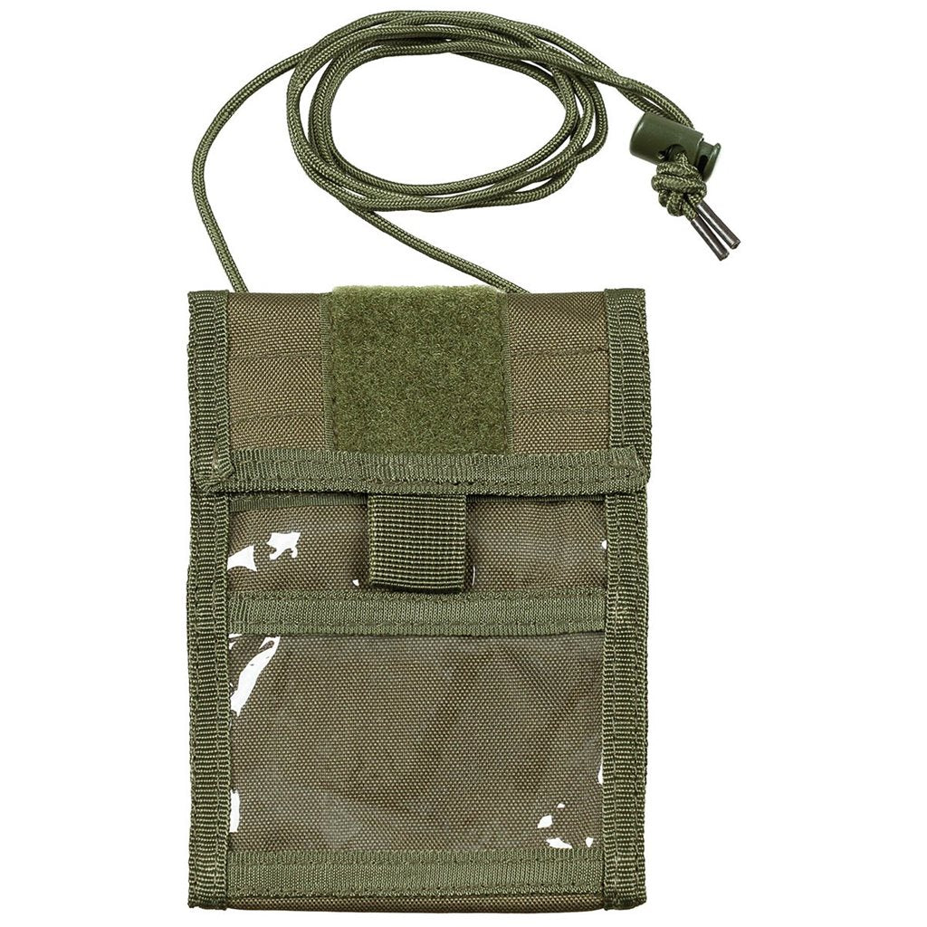 Cartera ID CASE negra con cordón para colgar al cuello