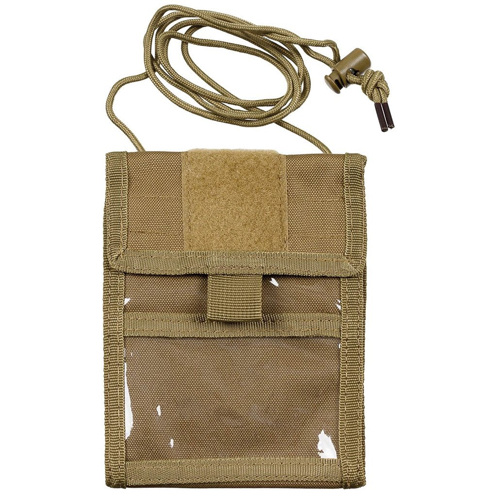 Cartera ID CASE negra con cordón para colgar al cuello