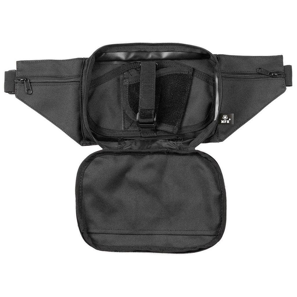 Riñonera SECURITY negra con funda para pistola