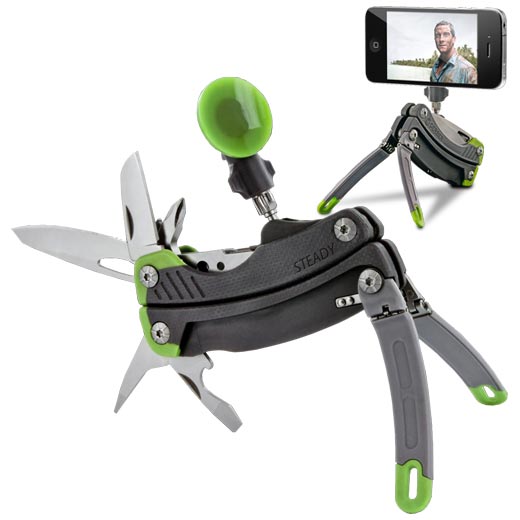 Alicates multifunción Gerber BEAR GRYLLS STEADY, multitool tipo llavero con hoja y tijeras