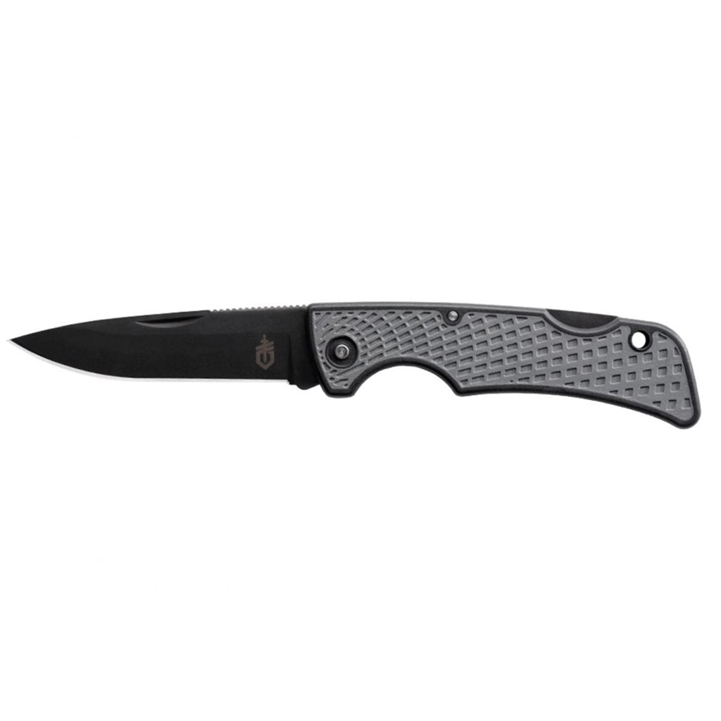 Navaja plegable US1 gris con hoja lisa 420HC y cierre LockBack