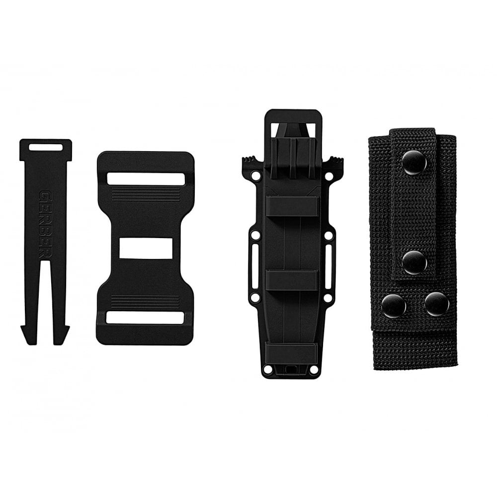 Cuchillo STRONGARM SE negro, hoja 125 mm, acero 420HC, funda plastico