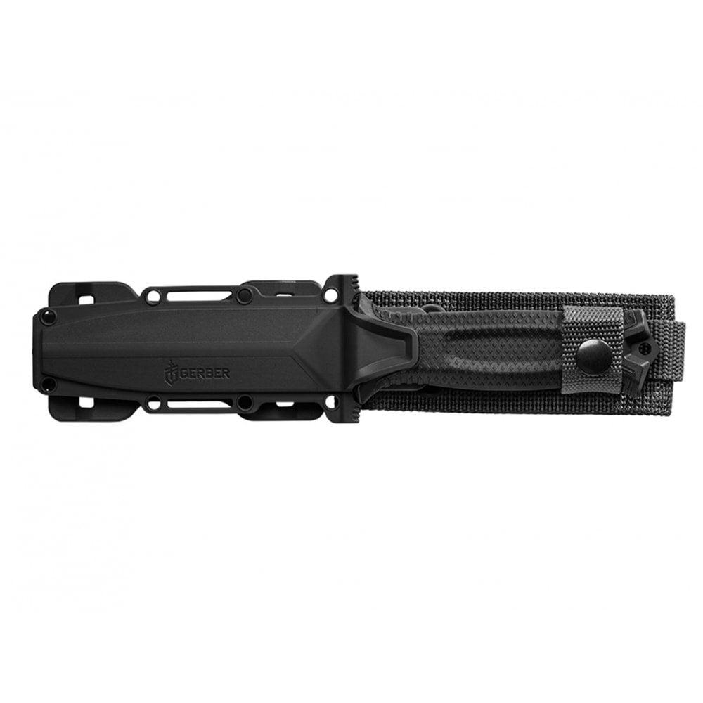 Cuchillo STRONGARM SE negro, hoja 125 mm, acero 420HC, funda plastico