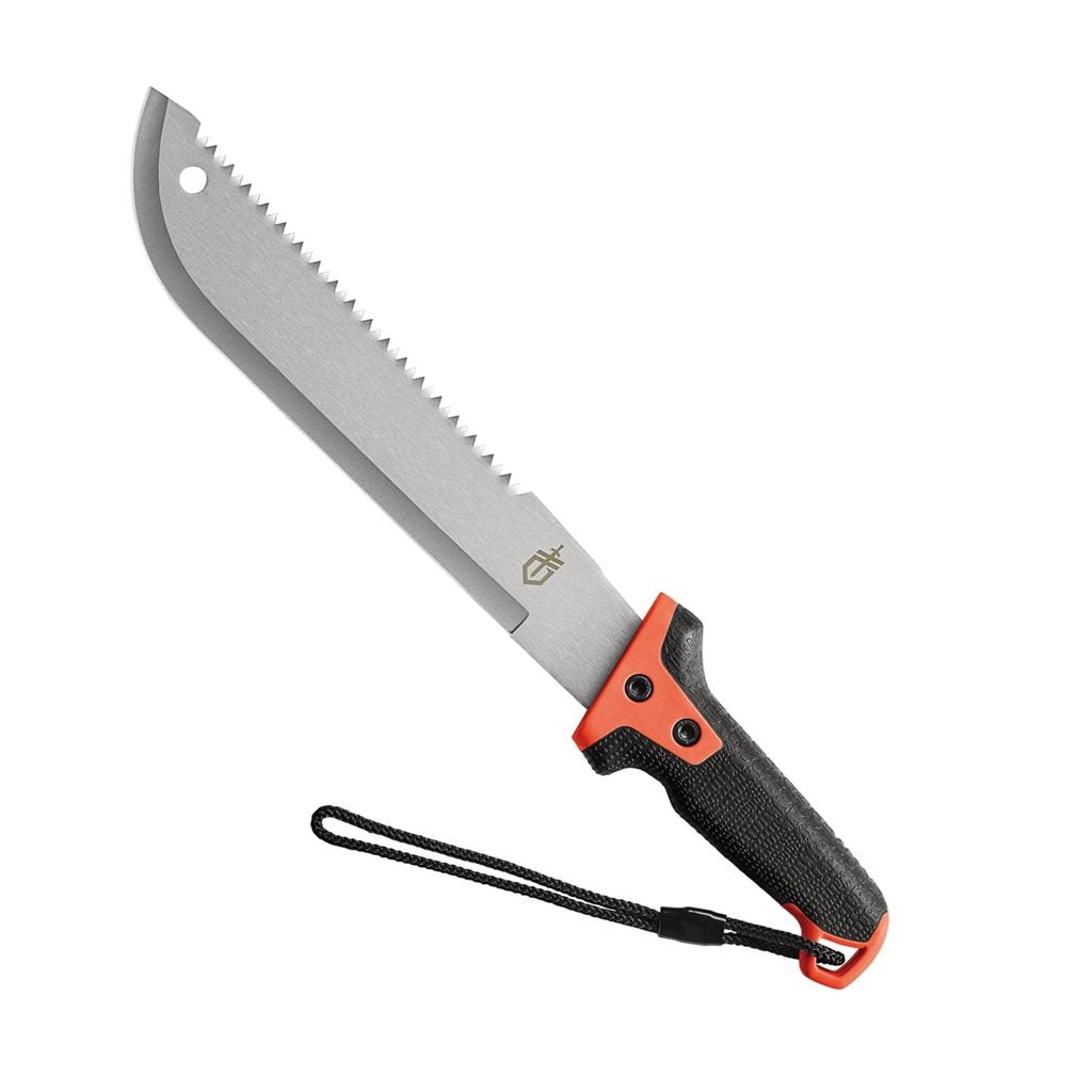 Machete Gerber Clearpath con sierra y funda, longitud total 44 cm