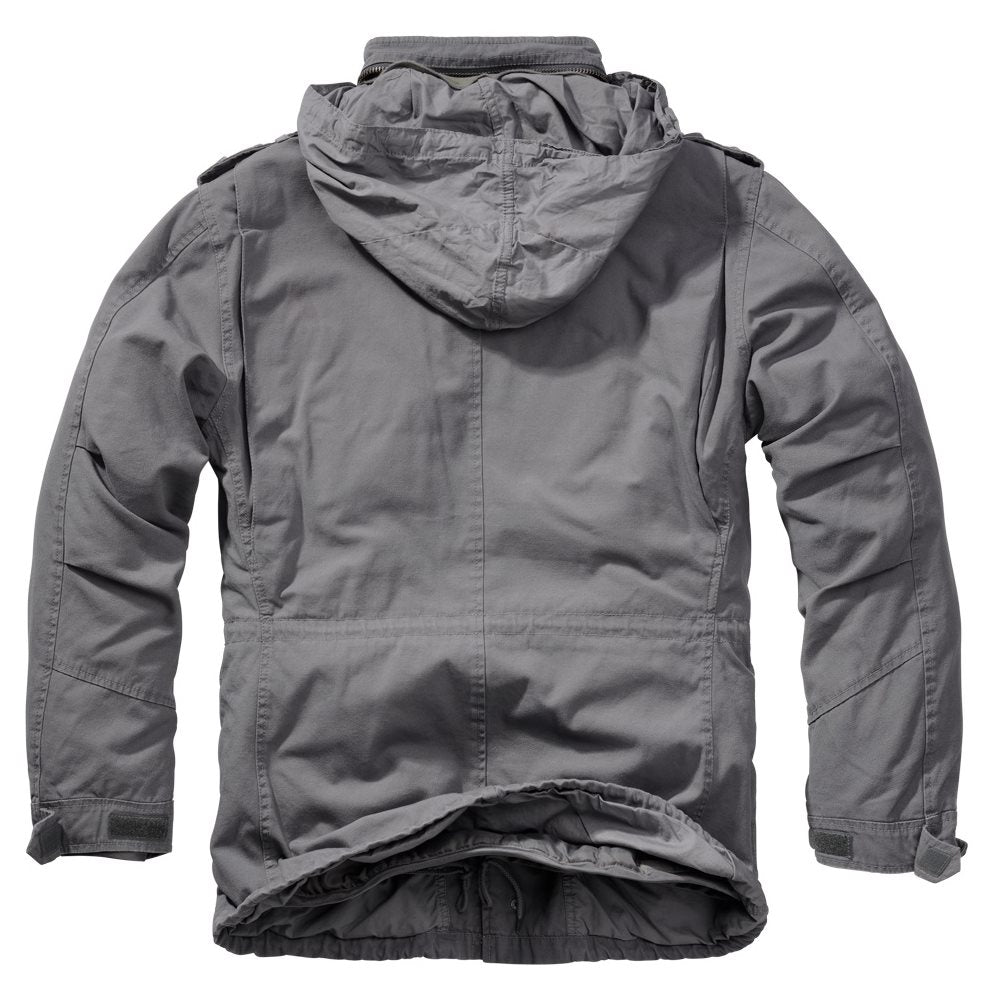 Chaqueta M65 GIANT gris con forro desmontable acolchado de nylon y piel sintética