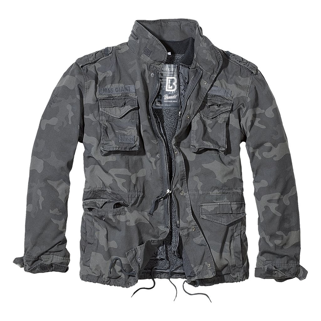 Chaqueta M65 Giant parka militar vintage con forro acolchado desmontable y piel sintética