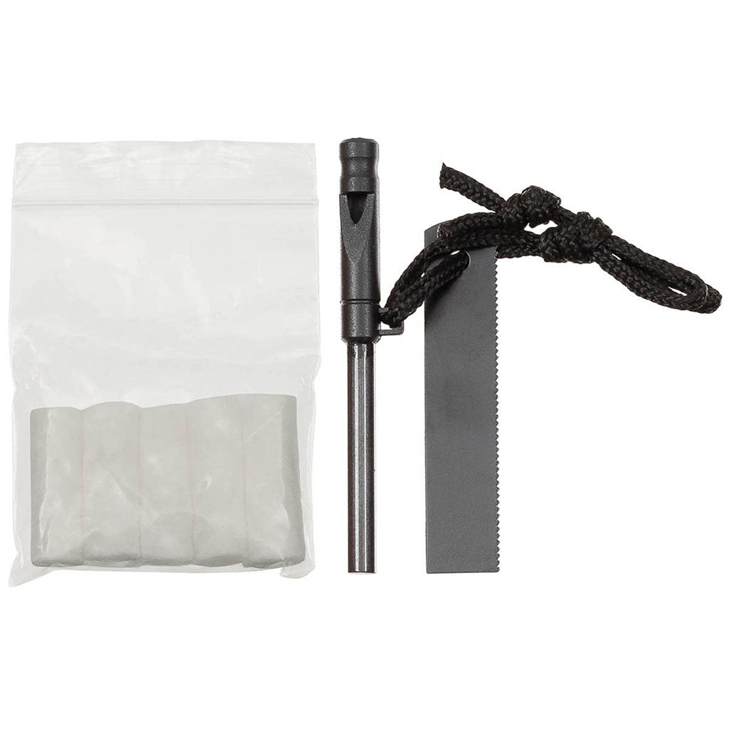 Saco de emergencia naranja EMARGENCY, material polietileno con lámina de aluminio y accesorios