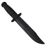Cuchillo de entrenamiento SEMPER FI de goma negro, réplica de plástico blando
