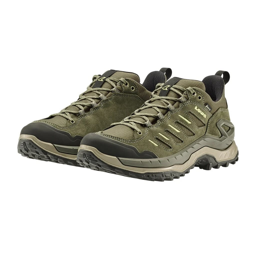 Botas INNOVO GTX LO verdes con forro Gore-Tex, puntera elevada y tiradores